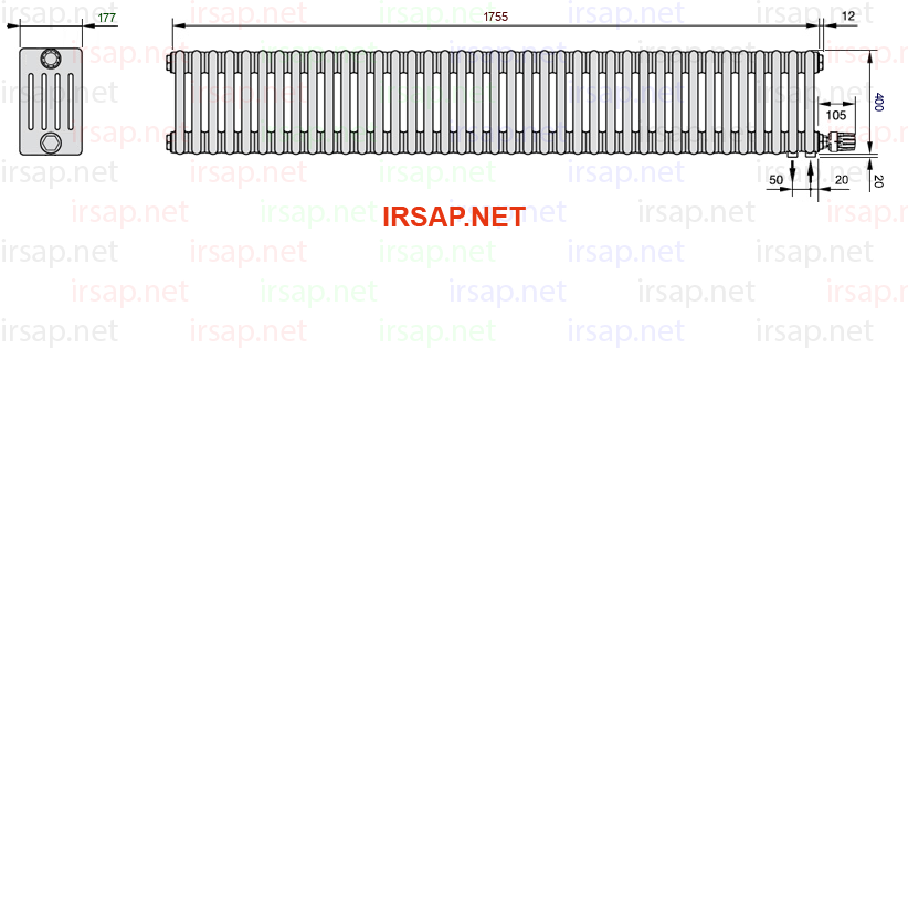 Радиатор IRSAP Tesi 50400/39 T26 CL 01